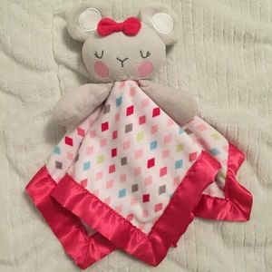 Garanimals Mouse Pink Sleeping Baby Plush Security Blanket Lovey